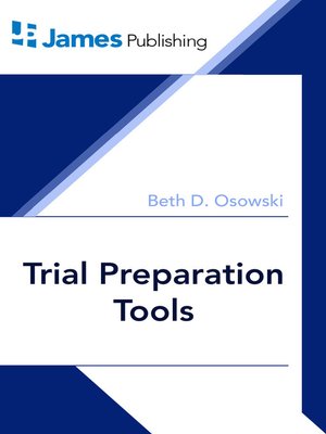 cover image of Trial Preparation Tools